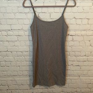 Skin tight gray dress